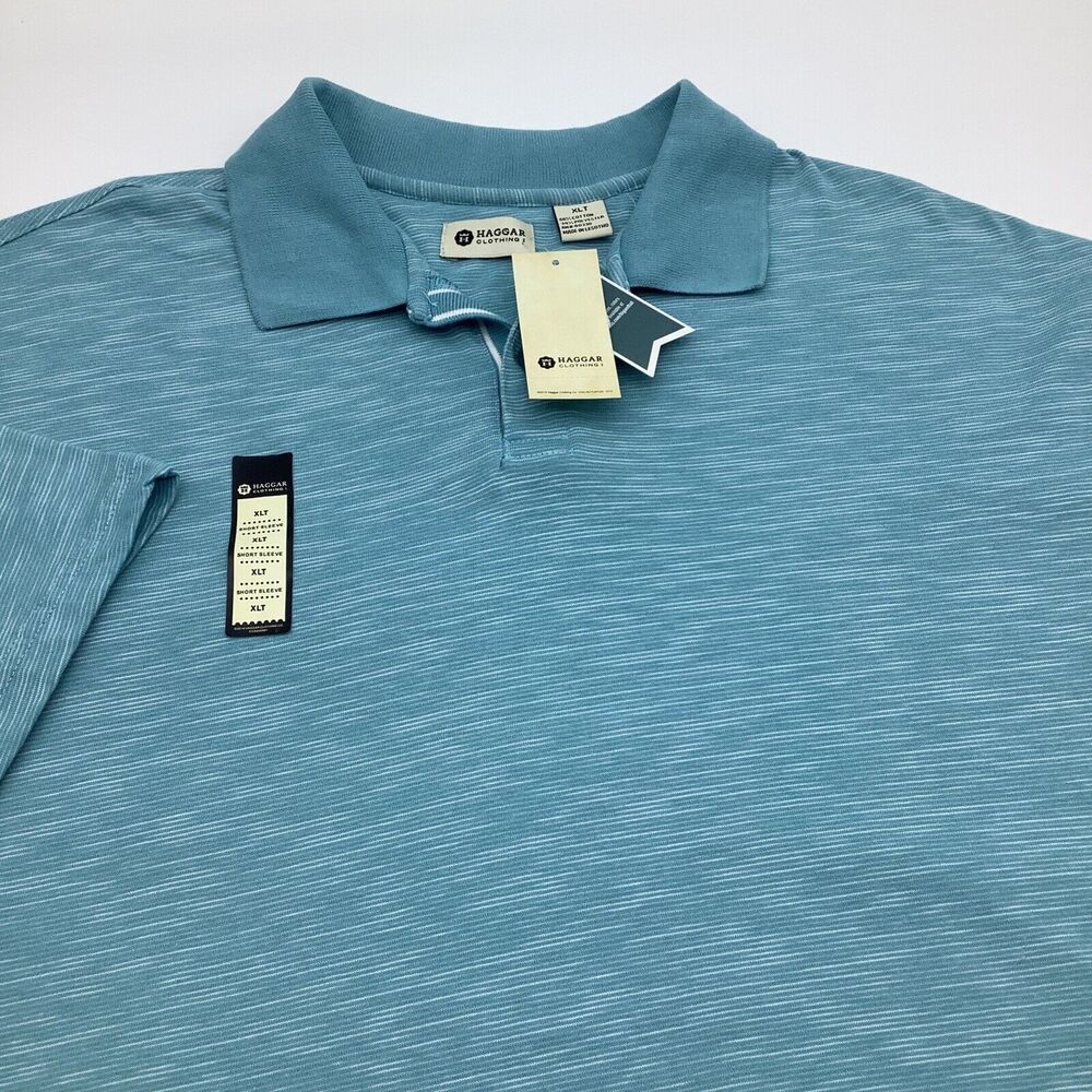 Haggar Clothing Mens Short Sleeve Polo Size XLT NWT‎